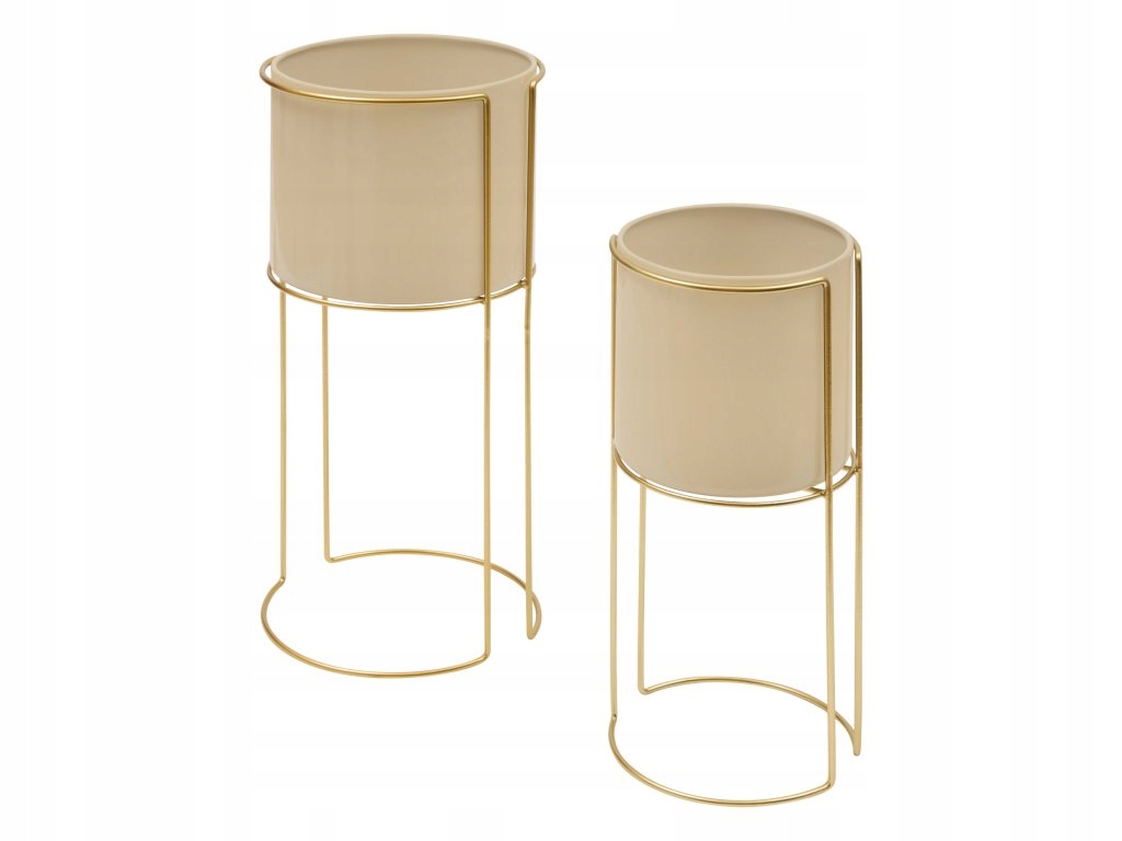 Kovové kvetinové stojany Zigy, 2 stojany