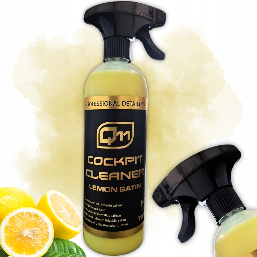 Q11 Lemon Preparat Do Czyszczenia Kokpitu 750 ml Satyna Z Atomizerem