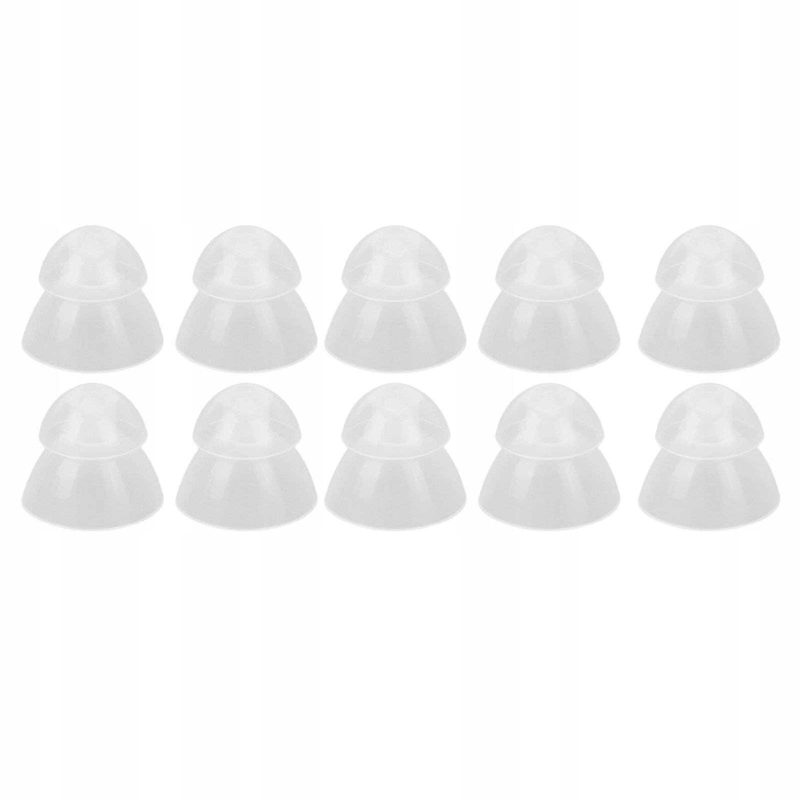10 Szt. Wkładki Silikonowe Do Aparat Słuchowy Przezroczyste