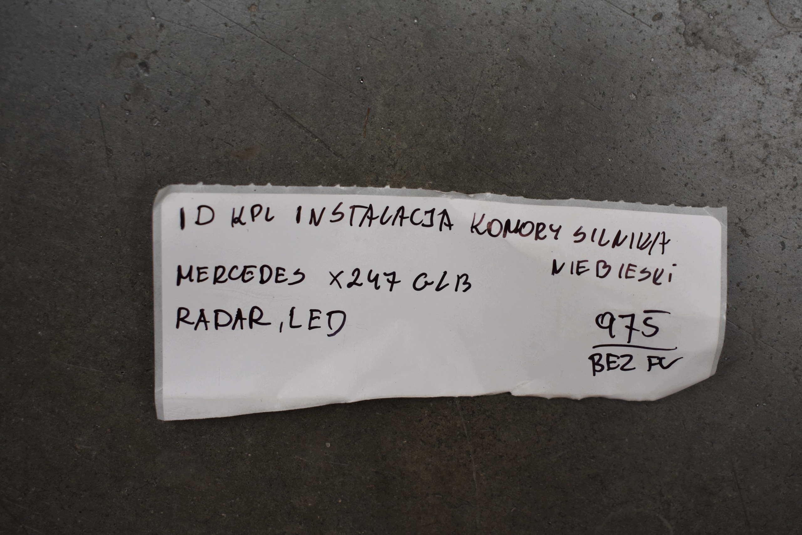 IDEALNA KPL. cablaggio KOMORY Motore MERCEDES X247 GLB 1