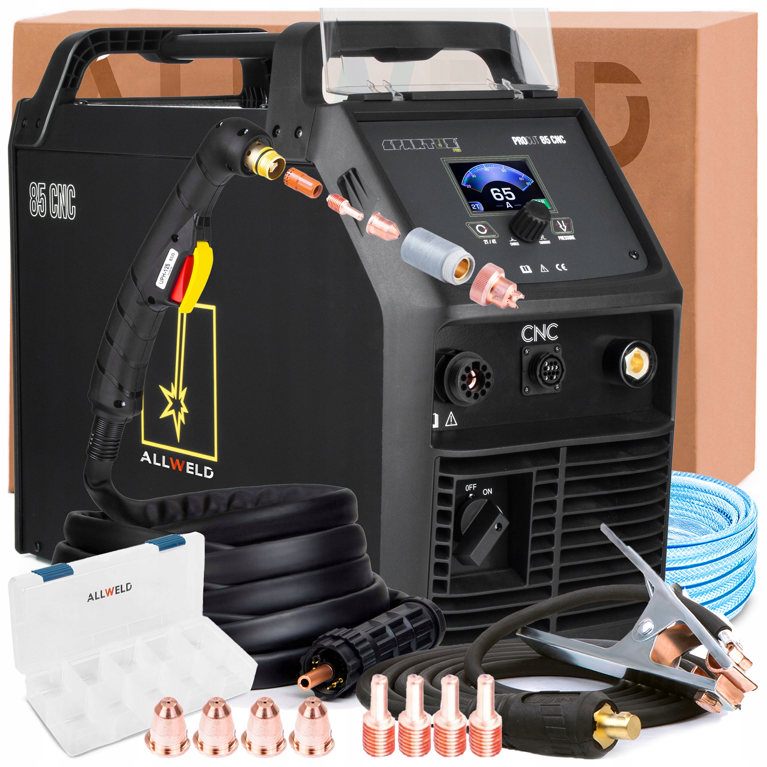 Przecinarka Plazma Pro Cut 85 Cnc 400V 65A 2T/4T Do 40MM Stali Aluminium