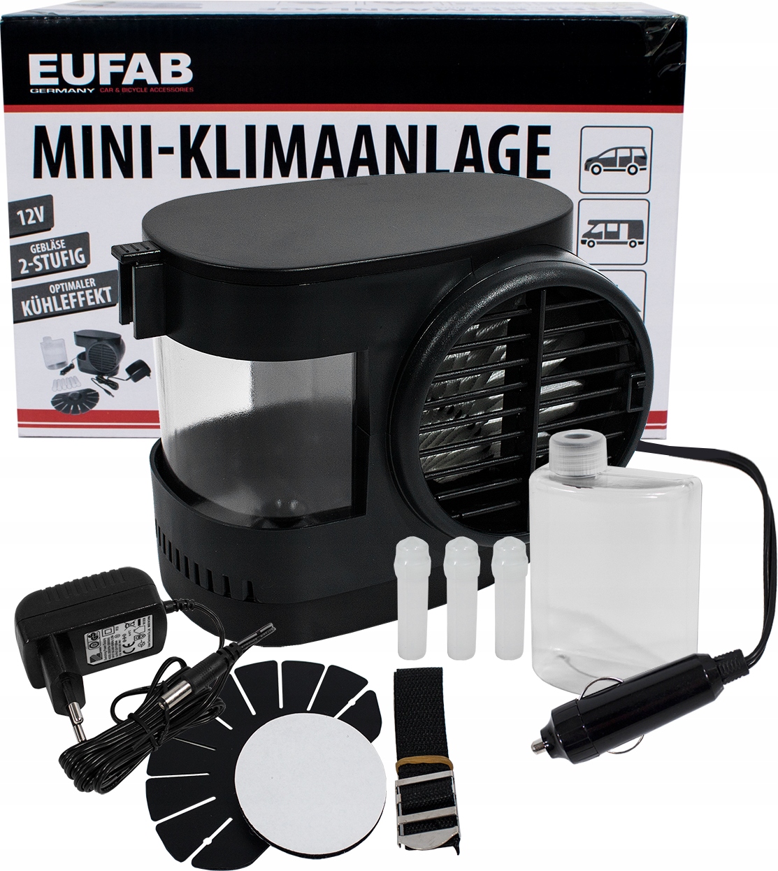 Mini KLIMATYZACJA KLIMATYZATOR 12V 230V na UPALY