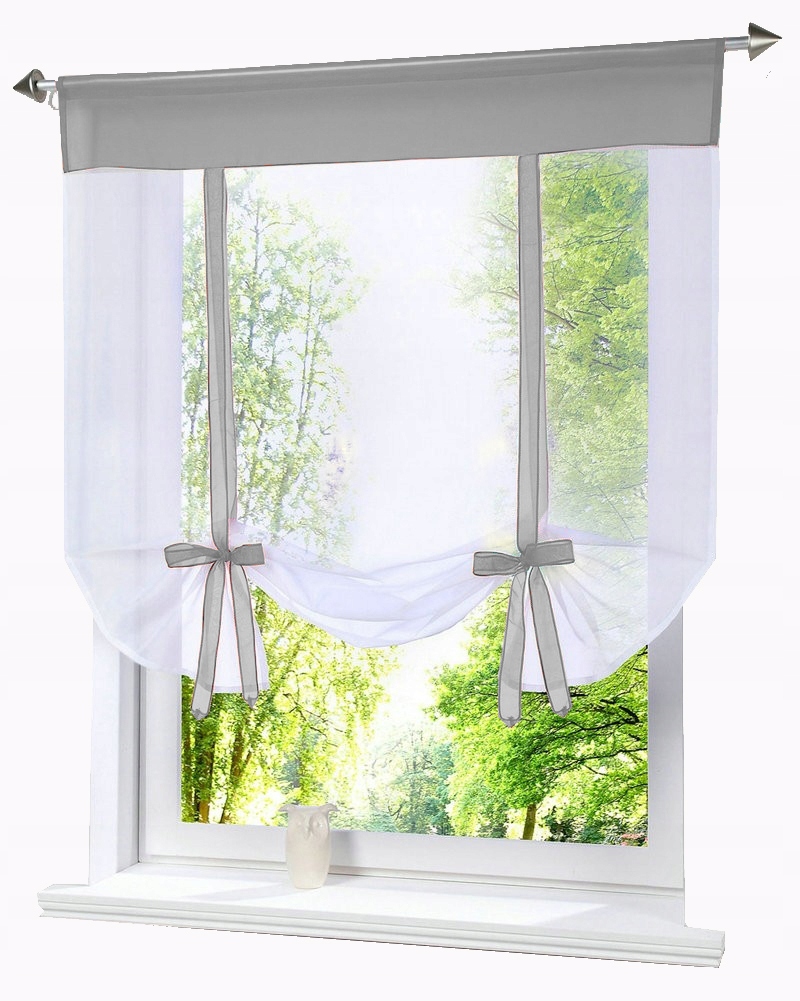 

Firanka Gotowa Panel Wstawka Szara 150 X150 Woal