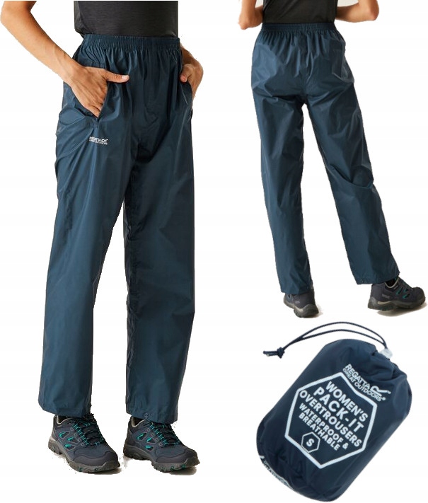 Damskie trekkingowe spodnie przeciwdeszczowe Regatta RWW158R 20I XL