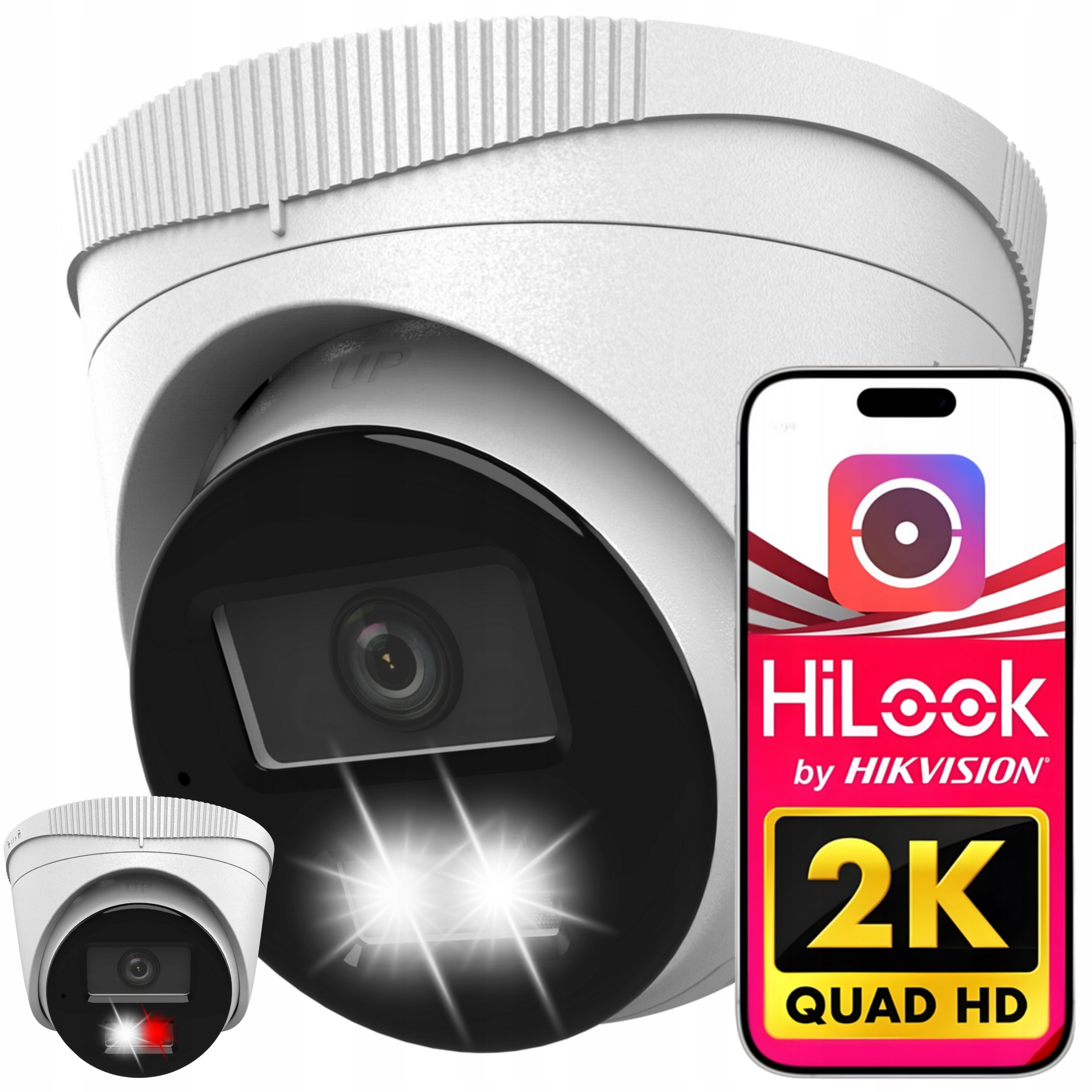 Kamera 4MPx IPC-T240HA-LU Ip IR30M Apka Detekcja IP67 Hilook By Hikvision