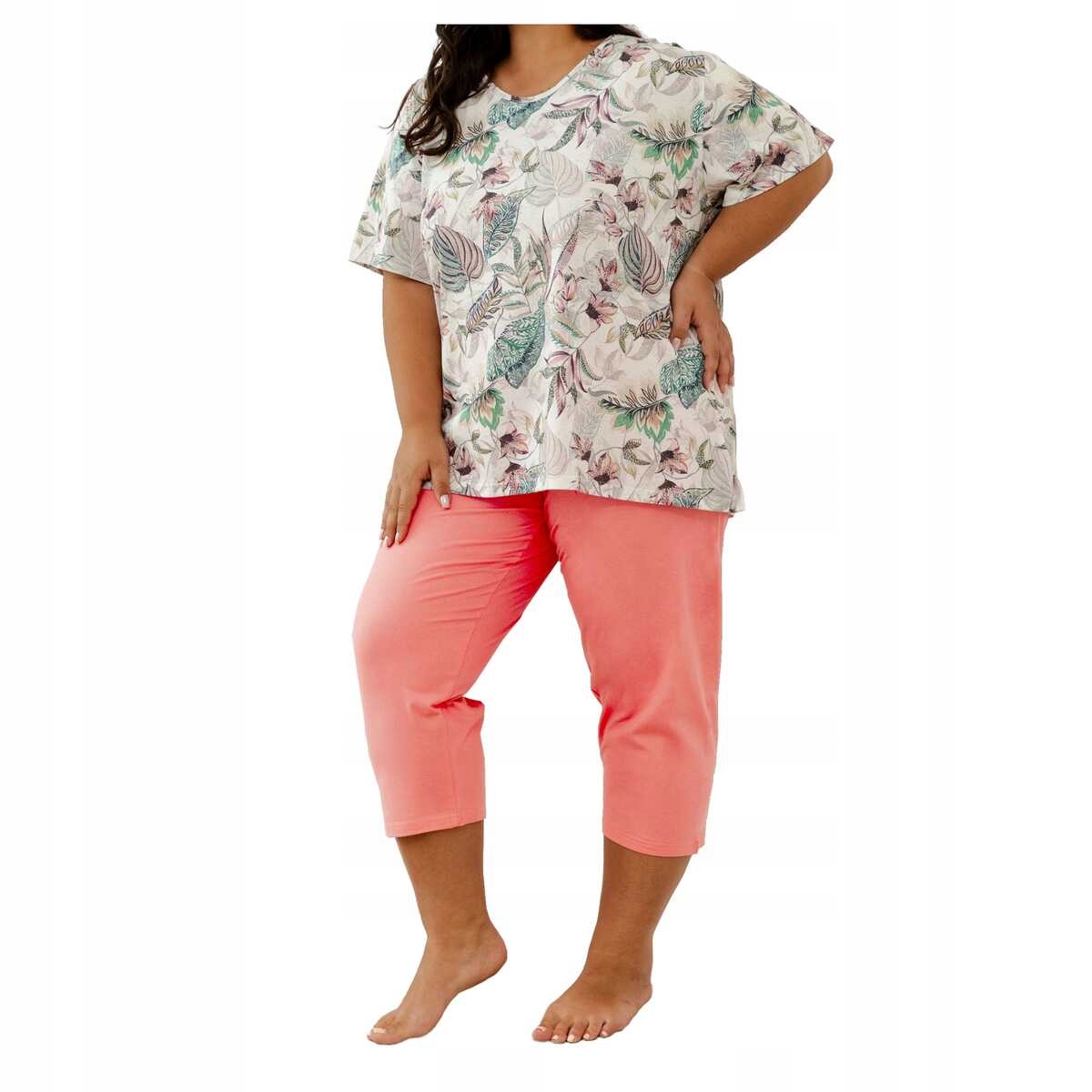 Taro Dámské bavlněné pyžamo s krátkým rukávem Renny 3369 3XL