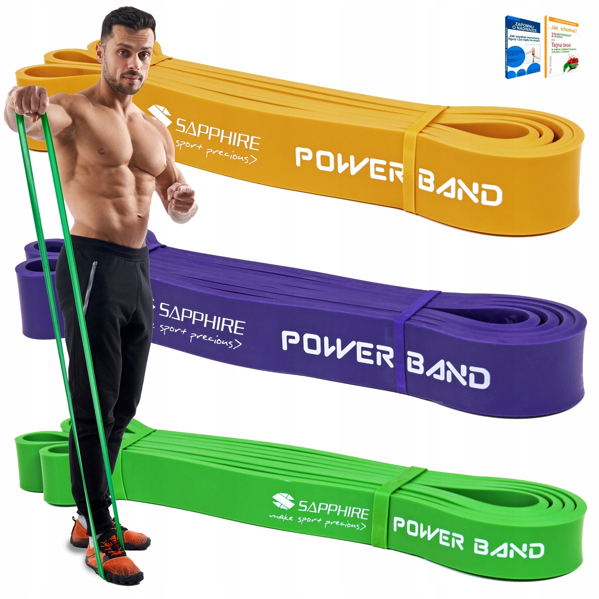 

Zestaw 3 Gum oporowych Power Band gumy Do Ćwiczeń