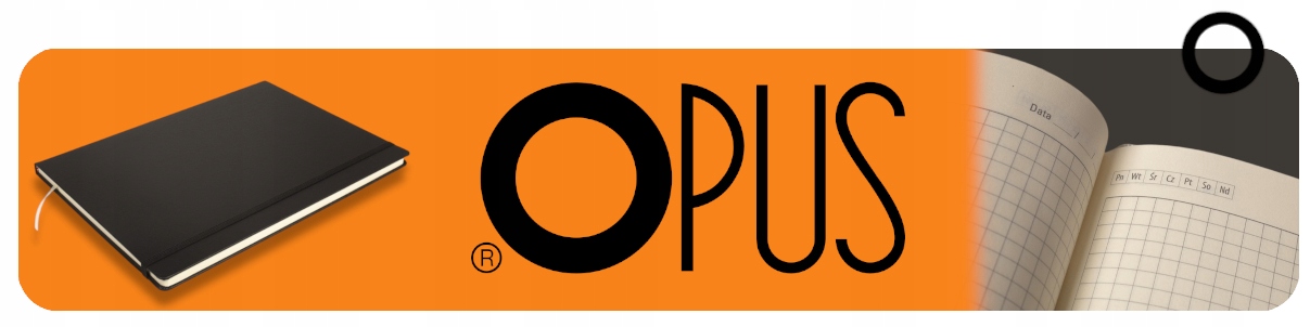 Notes biurowy Notatnik Planner w kratkę 96 kartek A4 OPUS O.NOTE Berlin Typ brulion