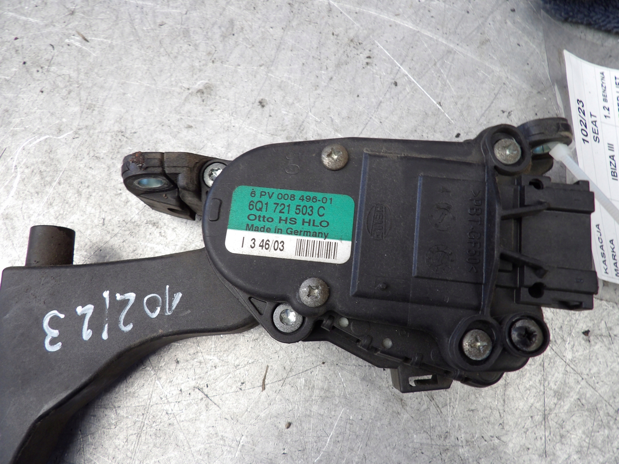 Gaspedal Seat Ibiza III LS5T 6Q1721503C