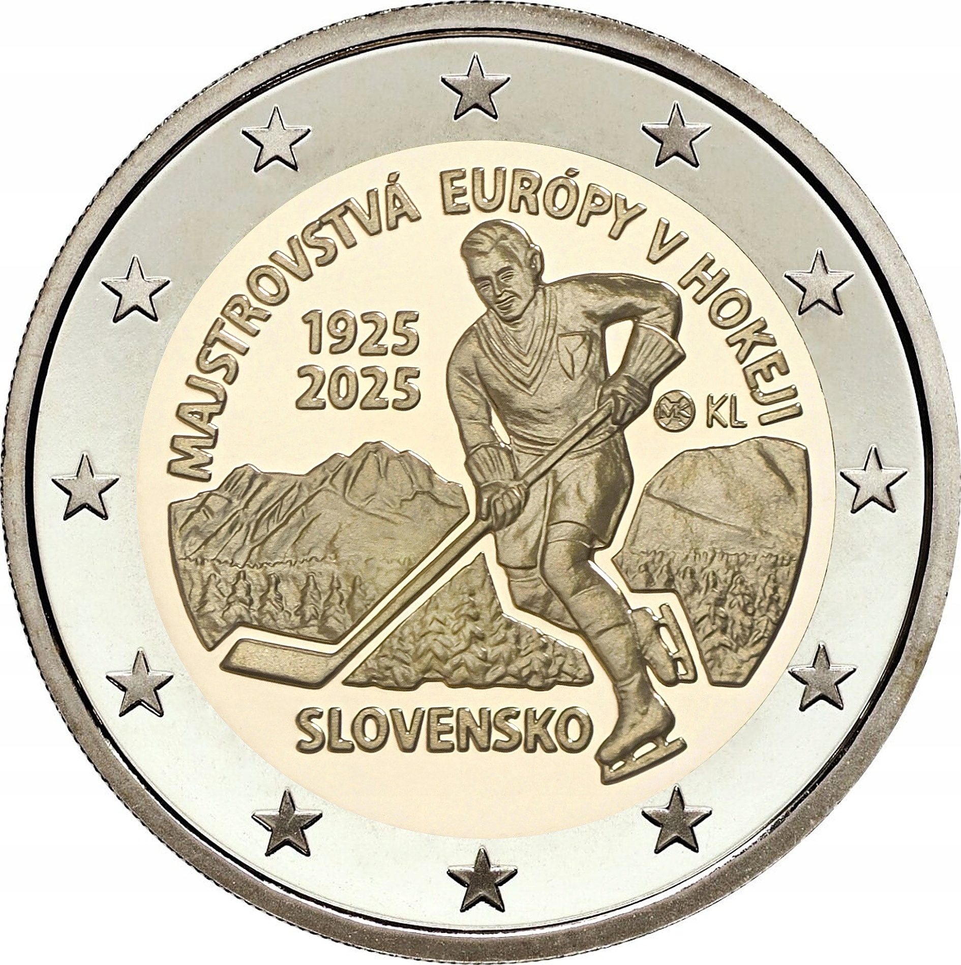 2 euro Słowacja 100 lat Mistrzostw Europy w hokeju 2025