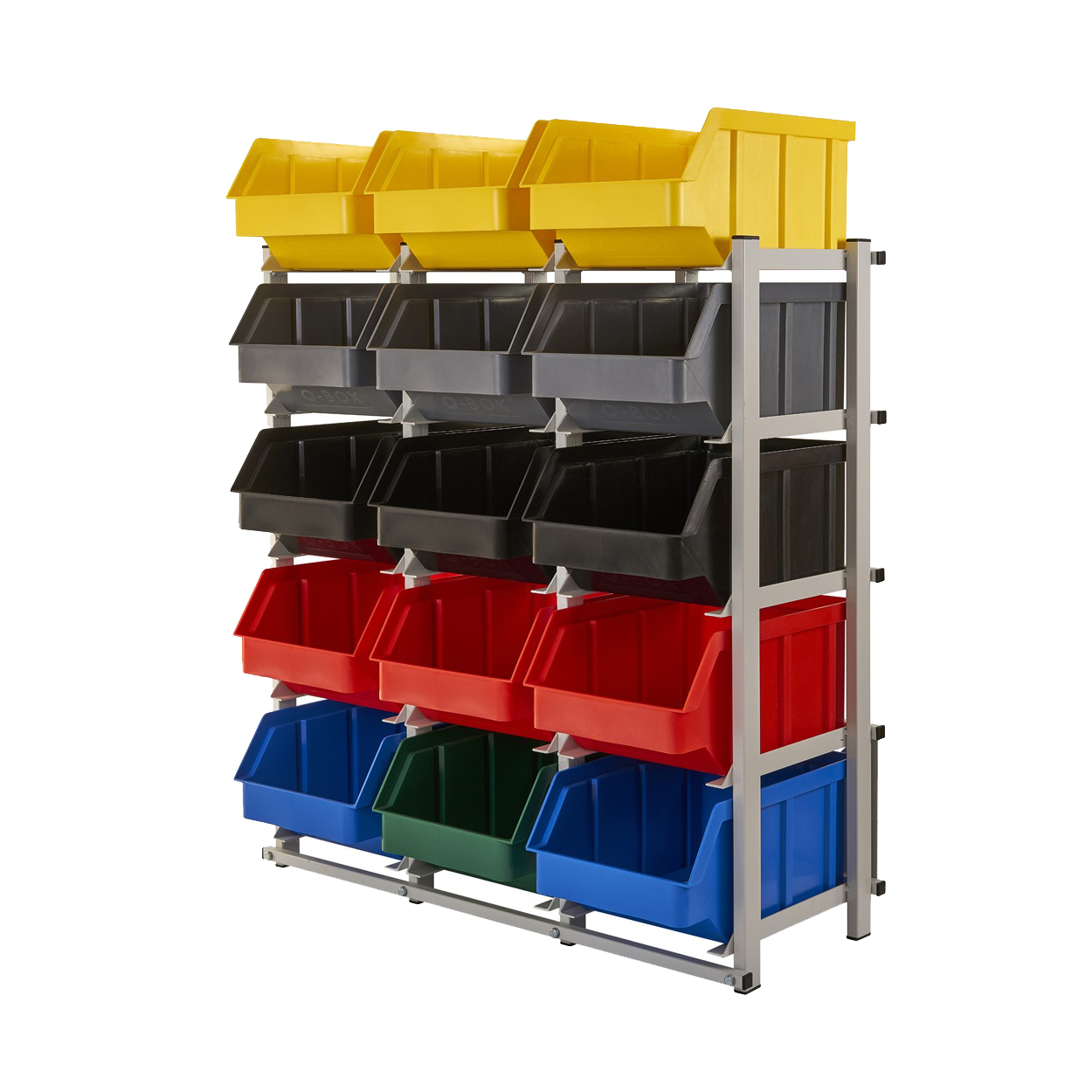 Regal warsztatowy R1 00005 15 pojemnikow warsztat