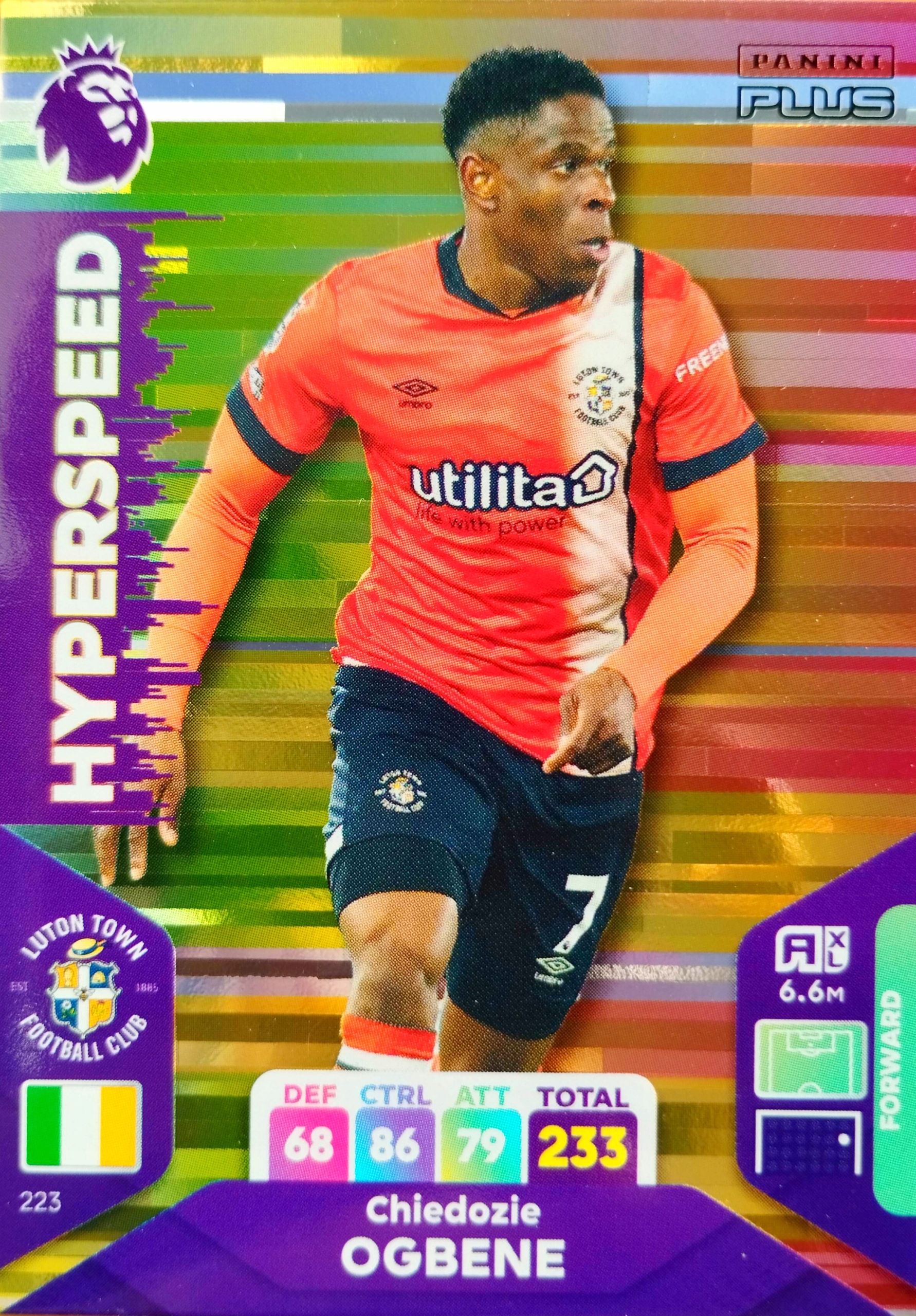 Premier League 2024 Plus Hyperspeed 223 Chiedozie Ogbene Luton