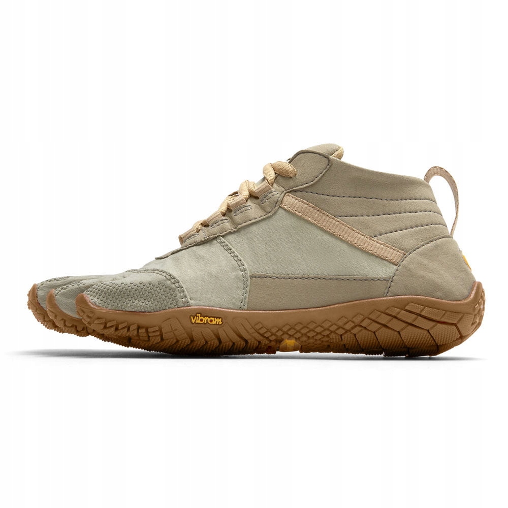 Dámské barefootové trekové boty s prsty V-trek Women's khaki/béžová 39