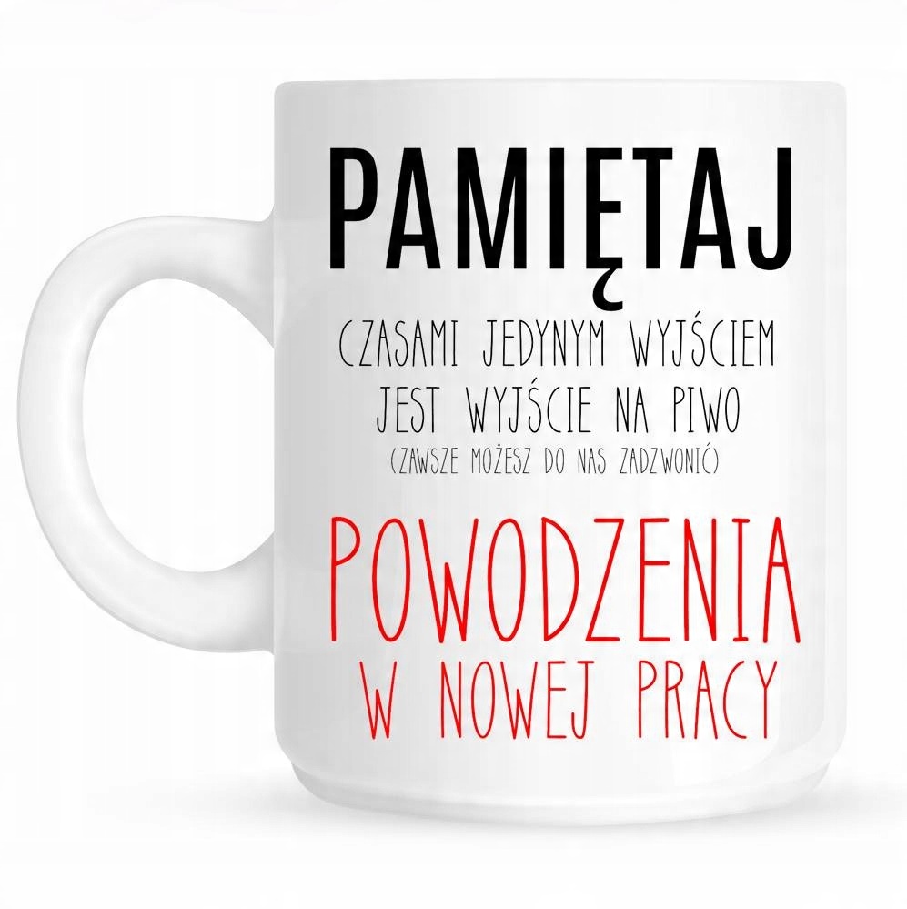 

Kubek dla kolegi na pożegnanie odejście z pracy