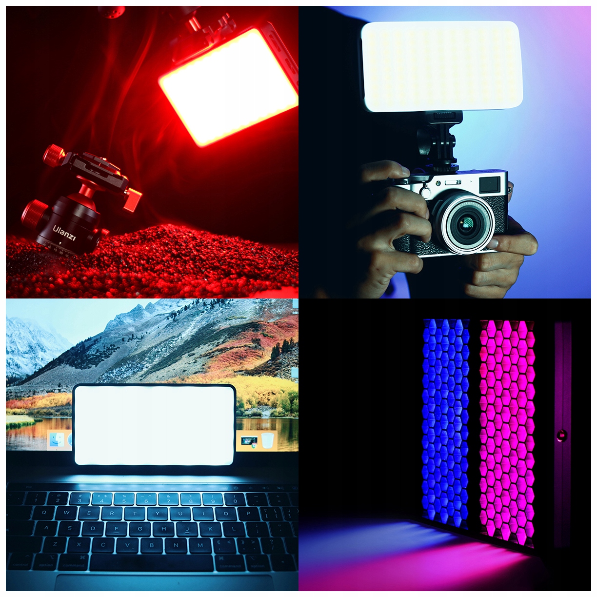 Lampa 5000mAh LED Ulanzi VL196 RGB AKUMULATOR Temperatura barwowa 9000 K