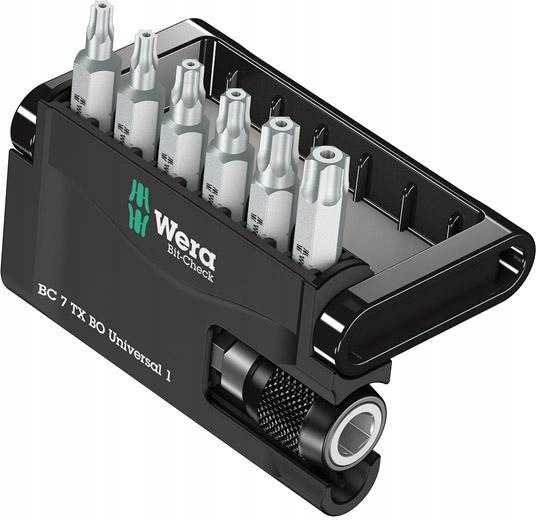 Sada hrotů Bit-Check 7 Tx Bo Universal 1, 7-dílná Wera (8067/6 Bo)