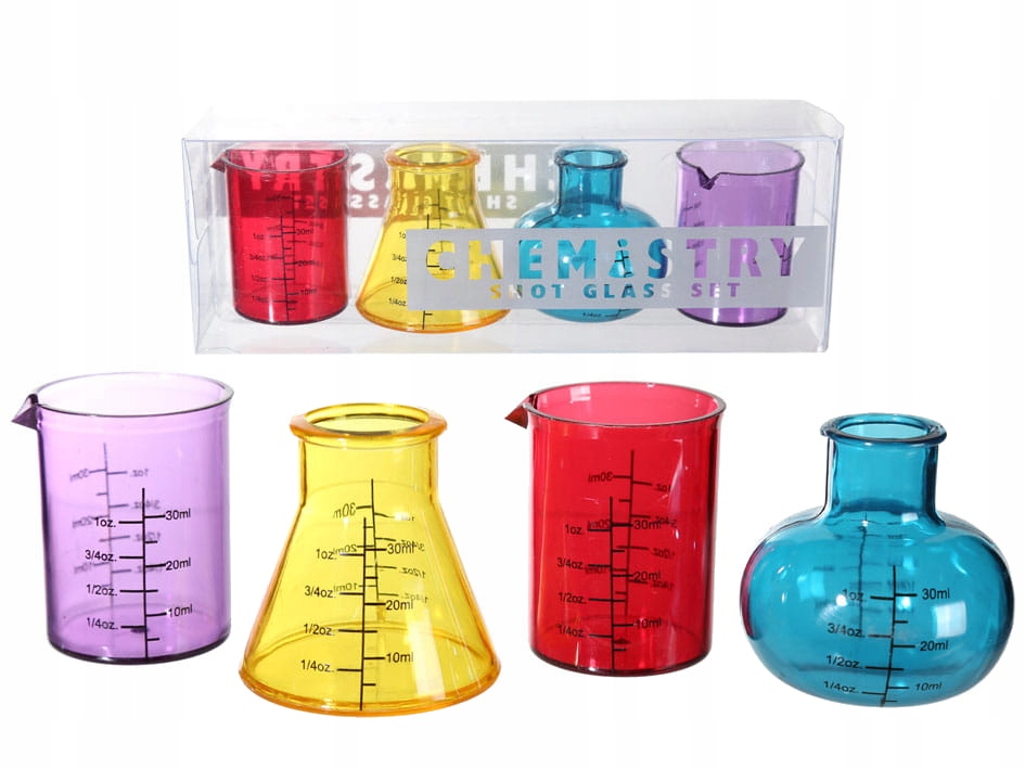 

Kieliszki Chemika Do Szotów Menzurki 4 Szt