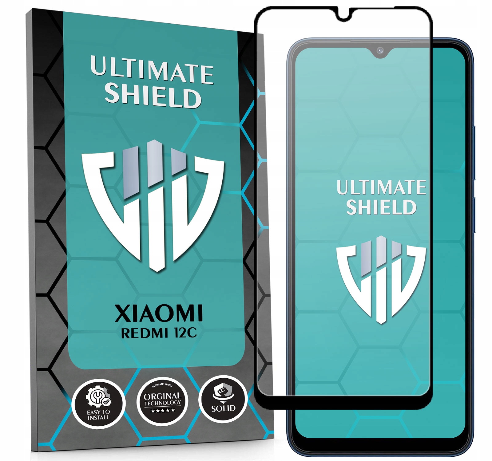 Megapak 5v1 Pancéřové Sklo 5D Rychlé Sklo Pro Xiaomi Redmi 12C