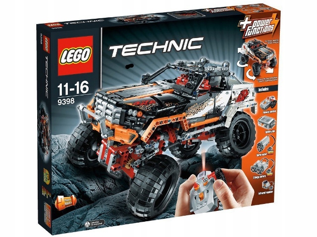 Klocki Lego Technic zestaw Crawler sterowany wóz Rc z napędem 4x4 9398