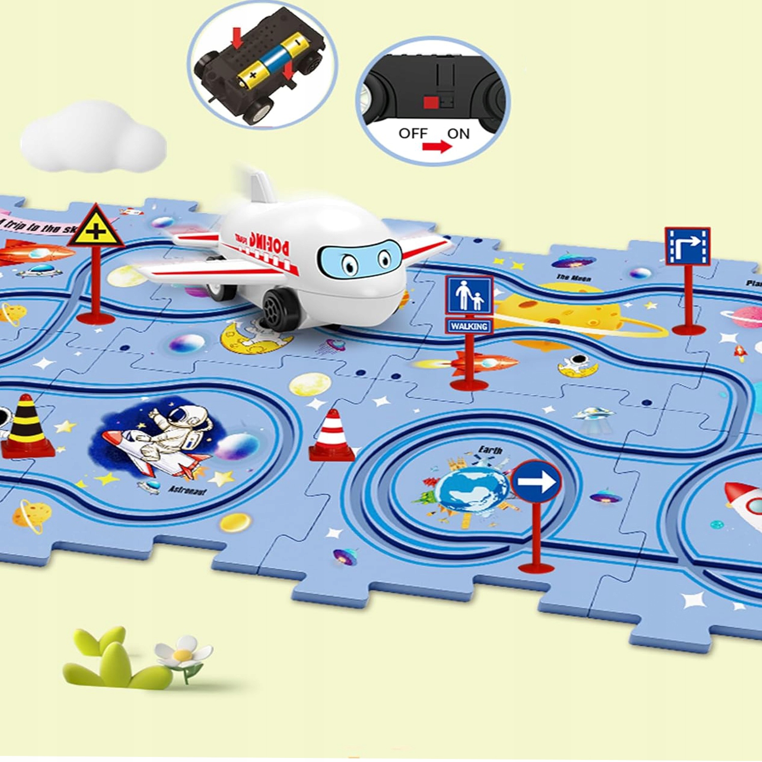 PUZZLE INTERAKTYWNE TOR KOLEJOWY Z PUZZLI TORY LOGICZNE KOSMOS DLA DZIECI Kod producenta 6TY0664BU0664