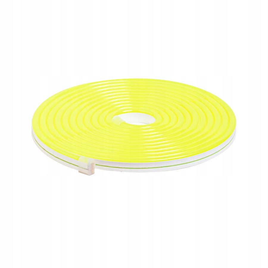 NEON LED Taśma 12V Pasek Napis na ścianę 12V 10W FLEX ŻÓŁTY Wodoodporny