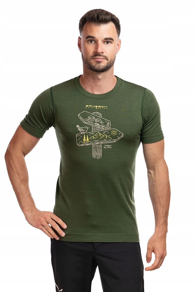 Pánské trekové tričko Brubeck Outdoor Wool Pro SS1456M L