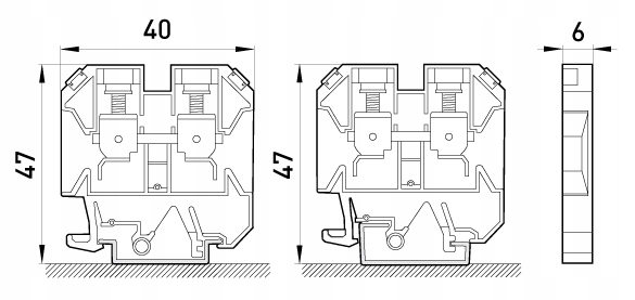 Złączka szynowa 0,25-4mm 32A 10szt Marka Enext