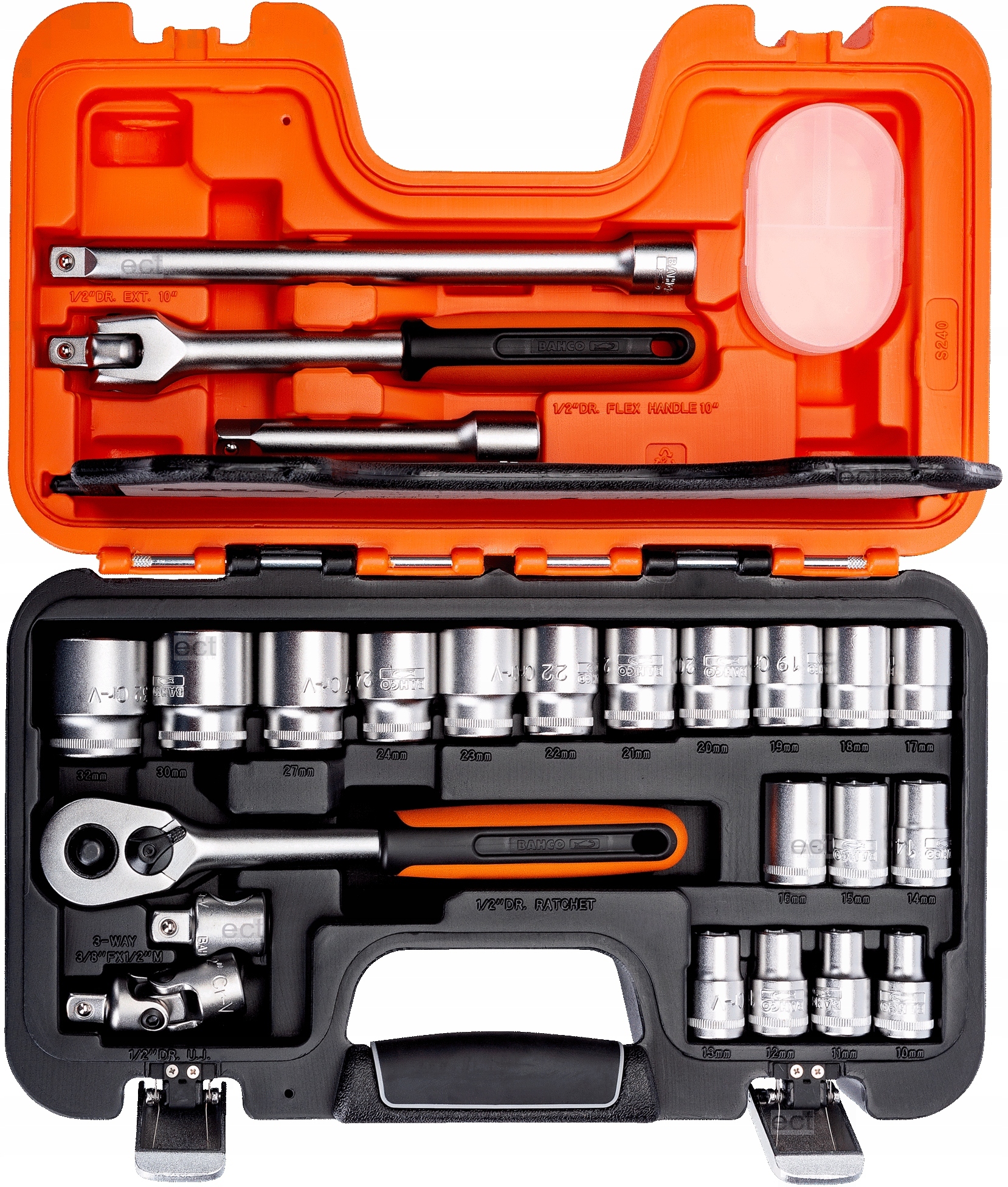 Bahco S240 Zestaw Grzechotka Nasadki 1/2''