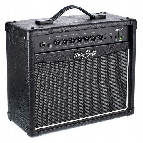 Combo wzmacniacz gitarowy 20W Harley Benton HB-20R AUX Gniazdo Słuchawkowe Konstrukcja tranzystorowy