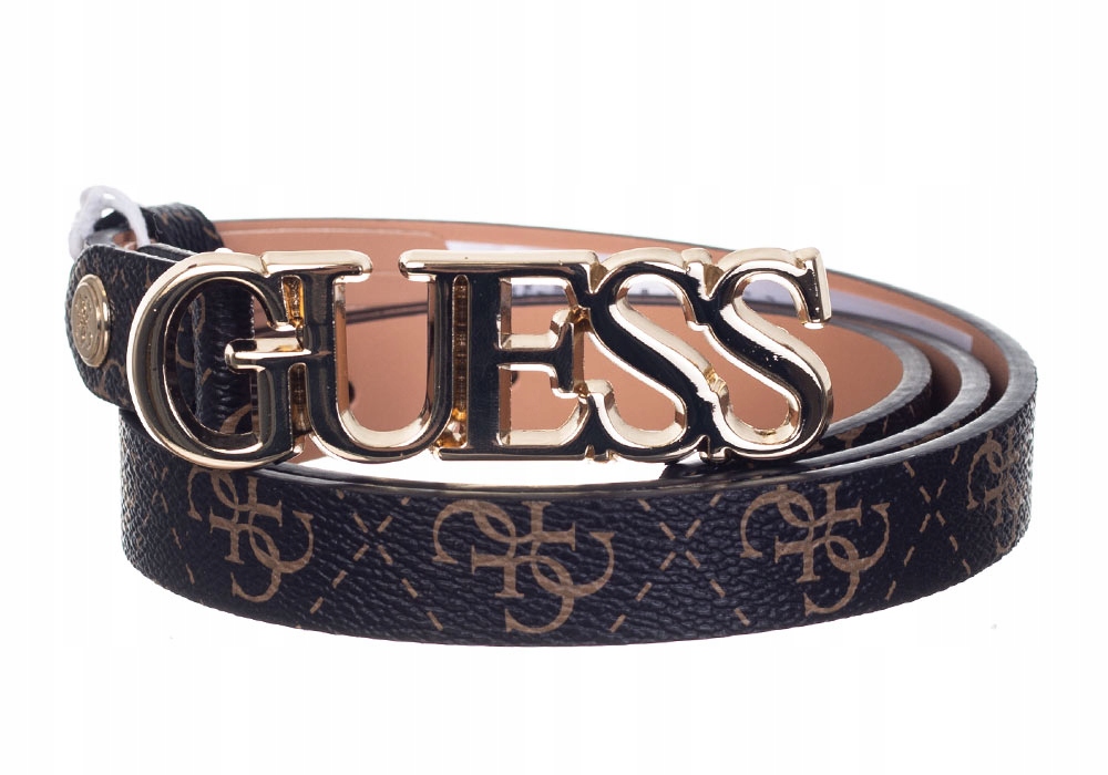 

Guess Pasek Damski Naya Adjustable Dark Brown r.L