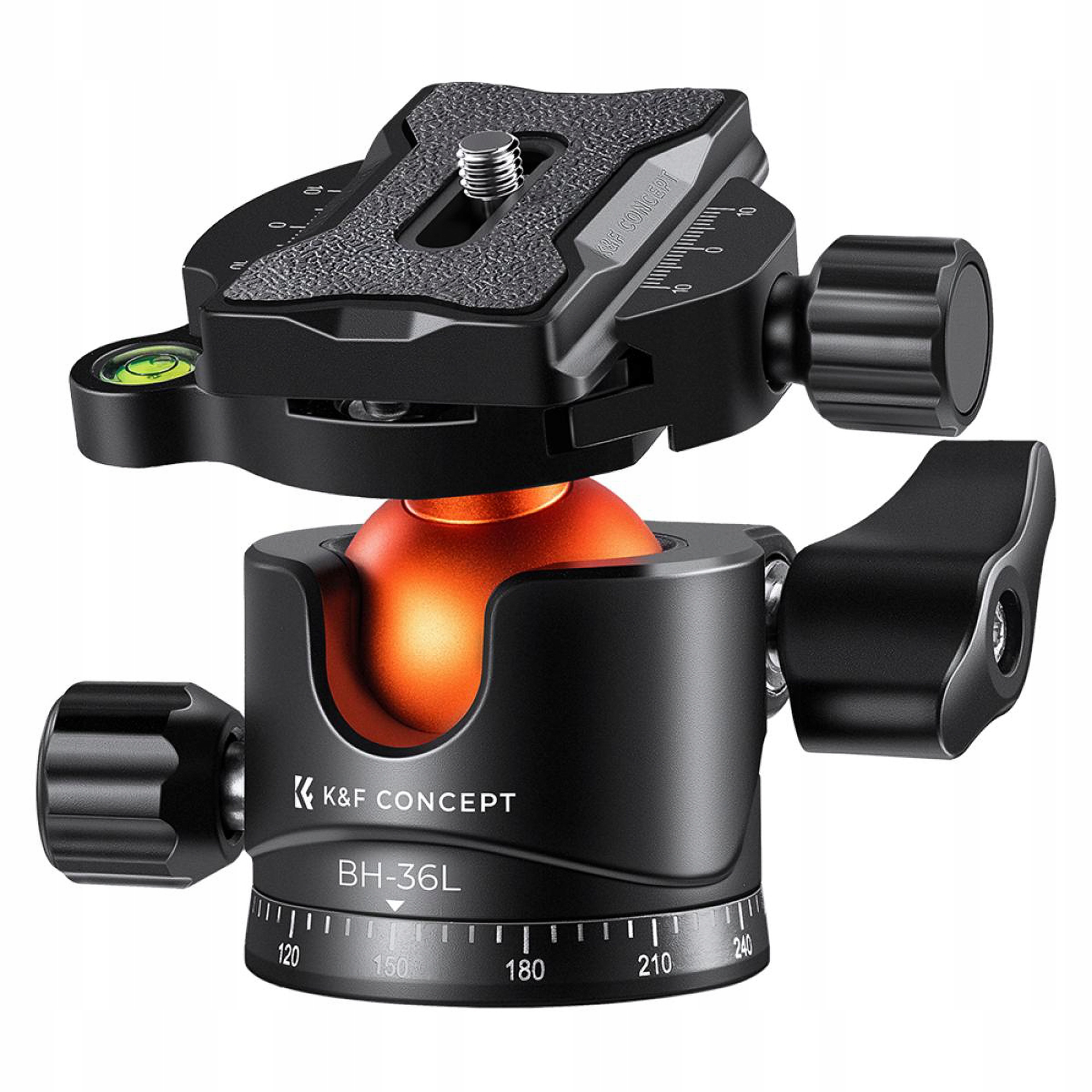 3D panoramatická kulová hlava 16 kg K&f Concept BH-36L z hliníku Arca