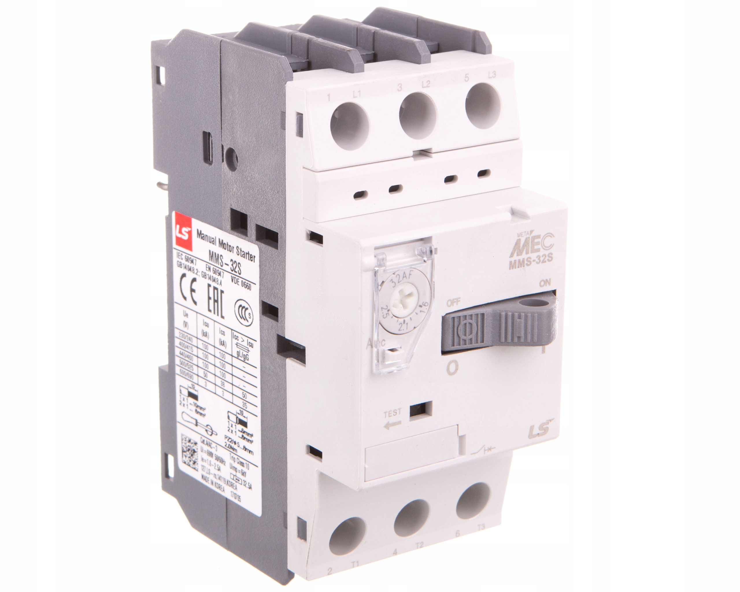 Motorový spínač Aniro 400 MMS-32S 2.5A