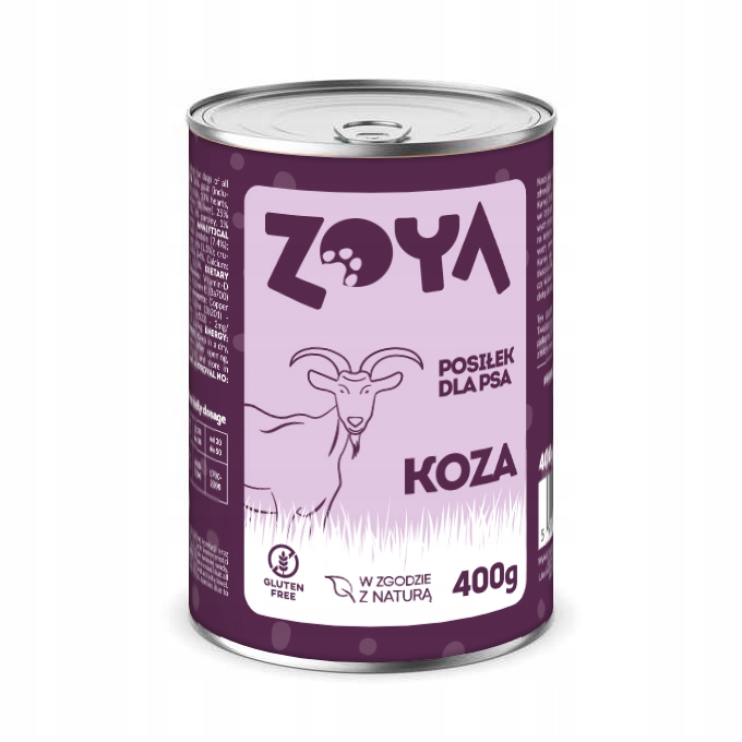 Levně Zoya Koza mokré krmivo pro psy 6x400g