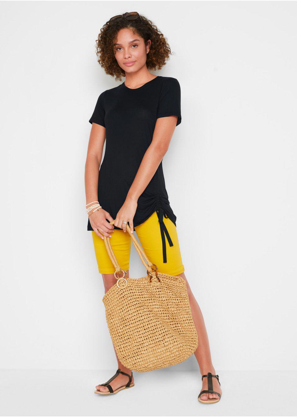 BLUZKA T-SHIRT ZE ŚCIĄGACZEM__44/46 Płeć kobieta