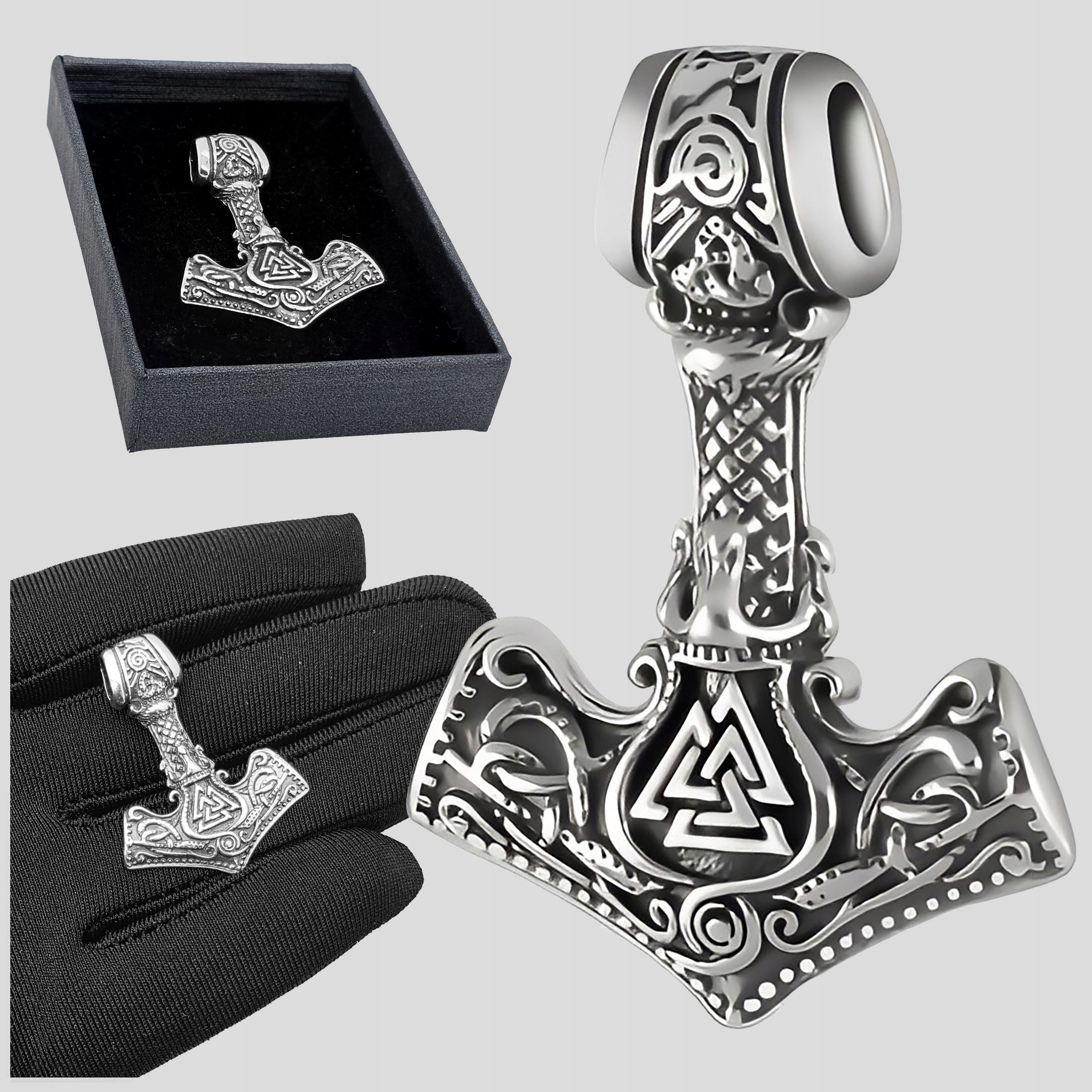 Přívěsek Přívěsek stříbro 925 Pánský Stříbrný Kladivo Thora Mjolnir