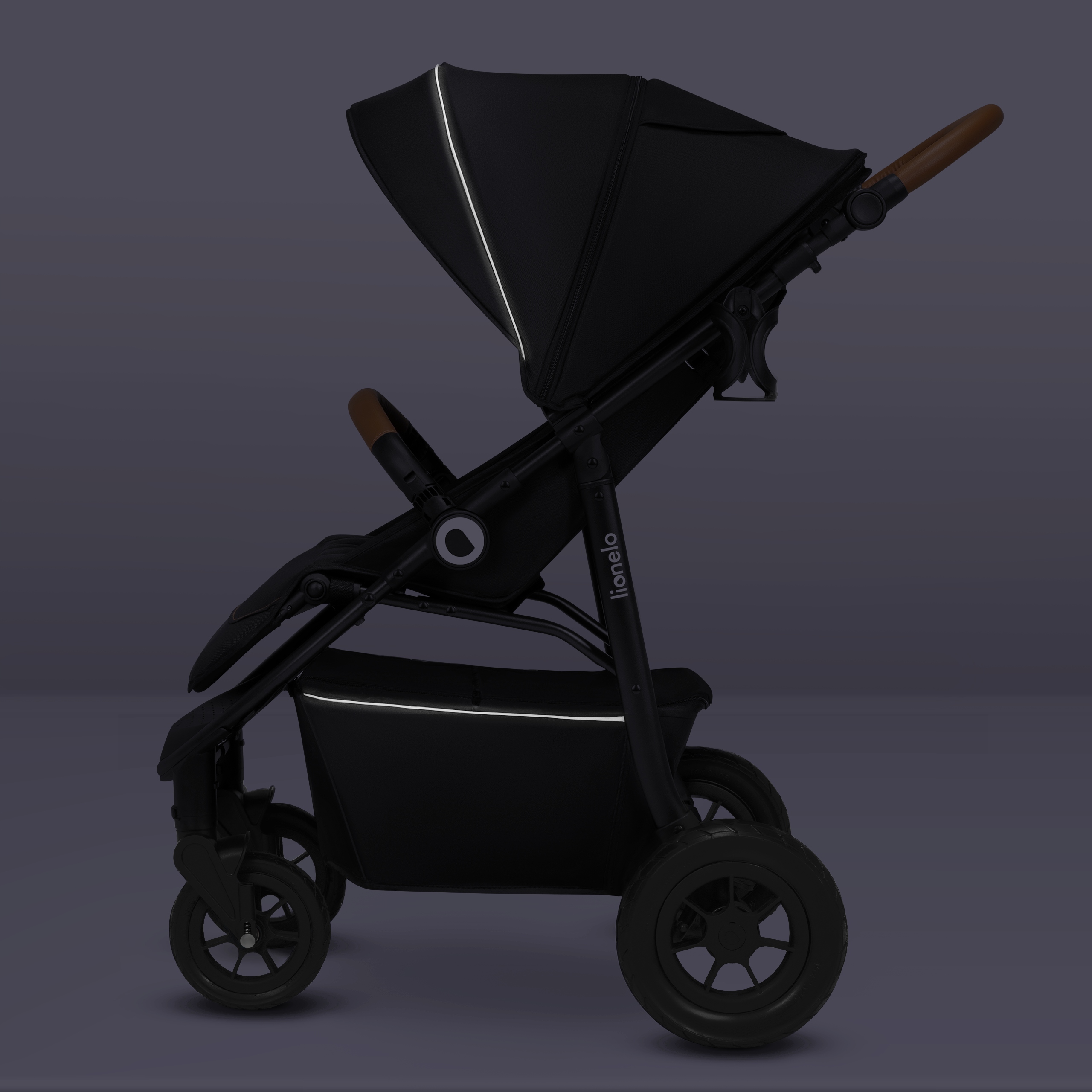 Wózek spacerowy POMPOWANE KOŁA 22kg Lionelo Natt Stelaż Aluminiowy