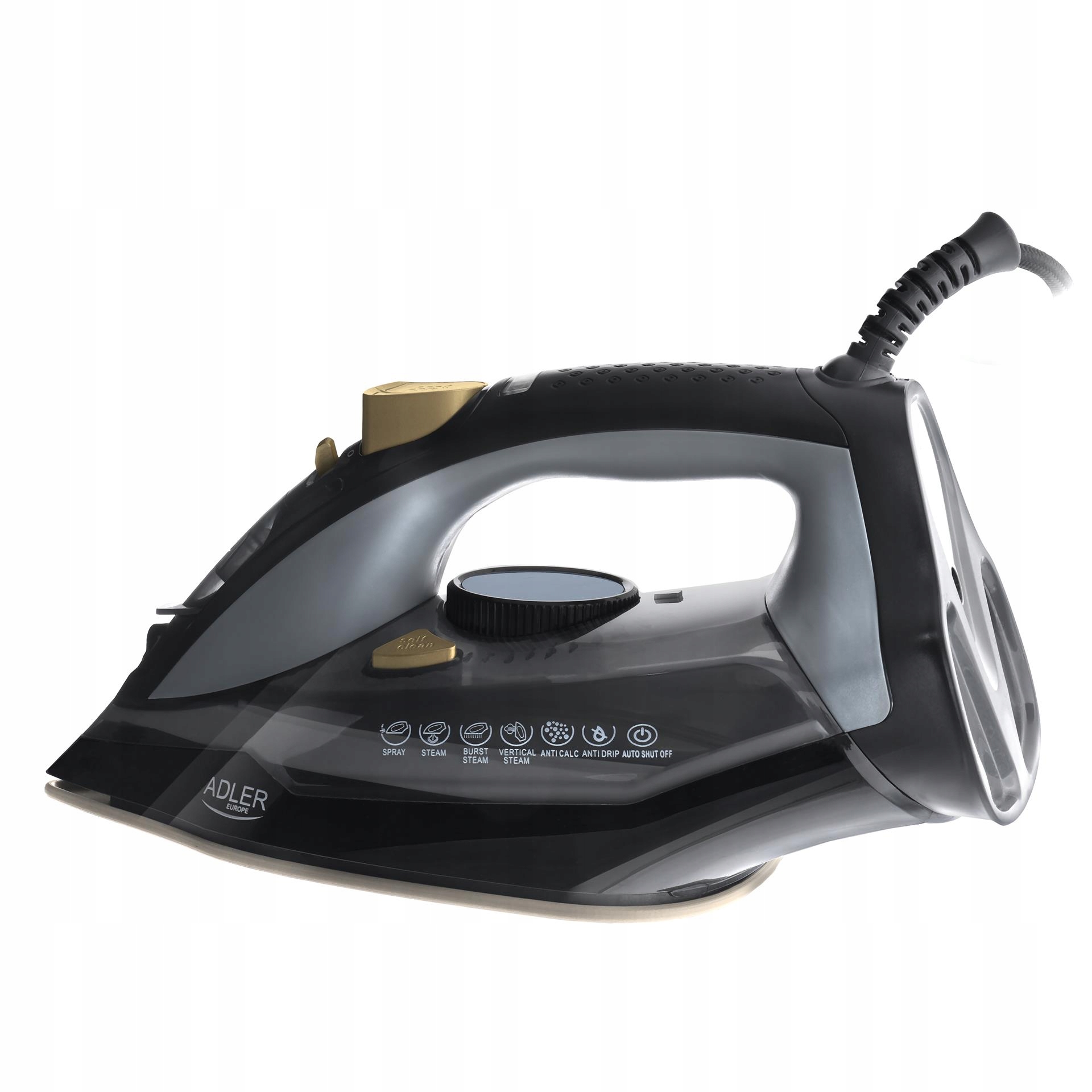 Żelazko Parowe Adler AD 5038 3000W 5 Funkcji Ceramiczna Stopa