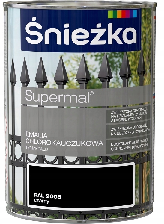 

Śnieżka Chlorokauczuk 0,9L Czarny Ral 9005