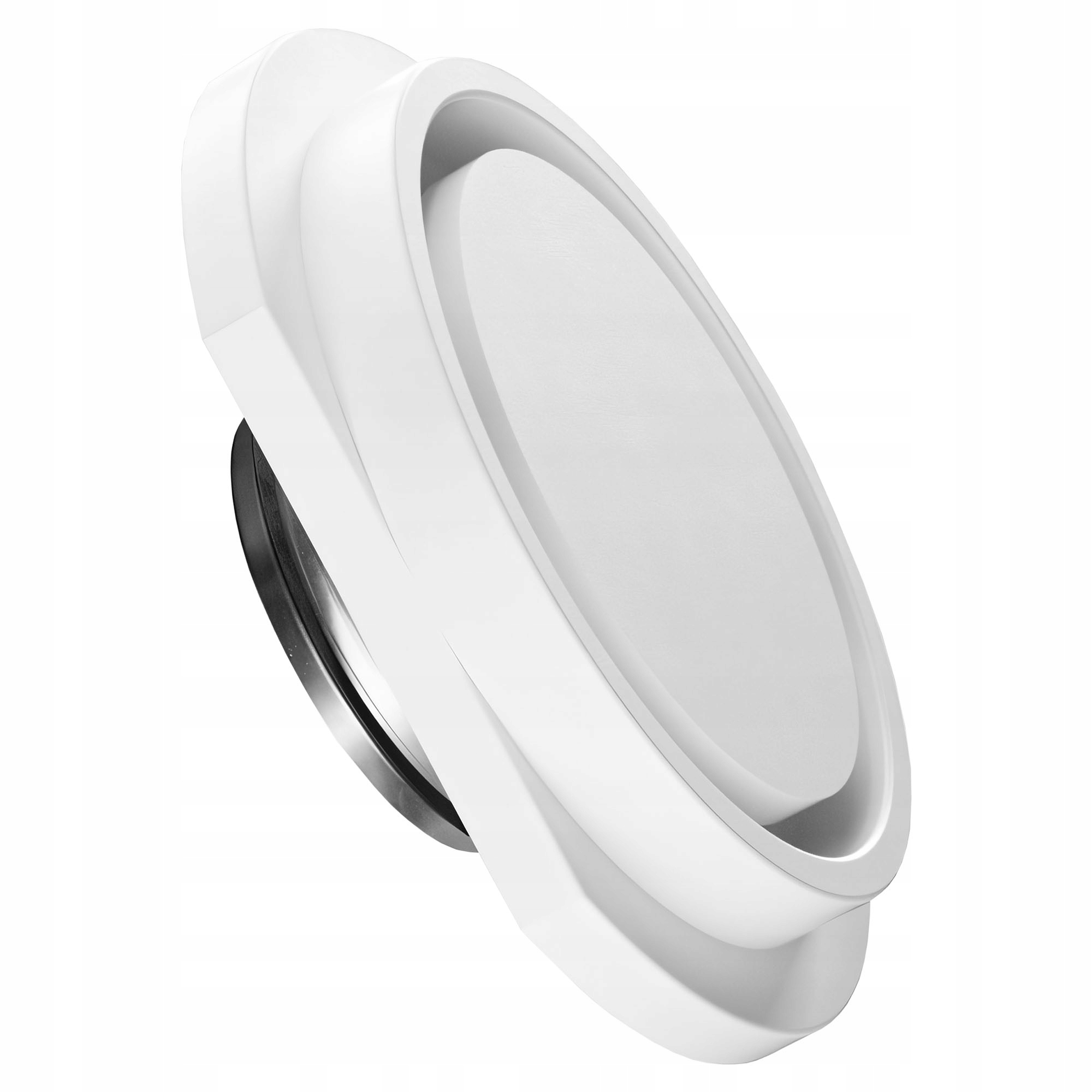 Jednodílný bezrámový sádrový anemostat Ventmann Pcircle fi 125, bílý