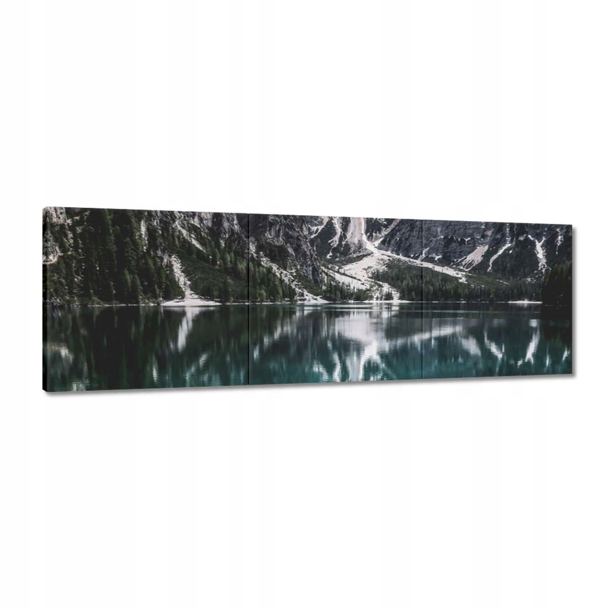 Obrazy 120x40 Jezero v Alpách Hory