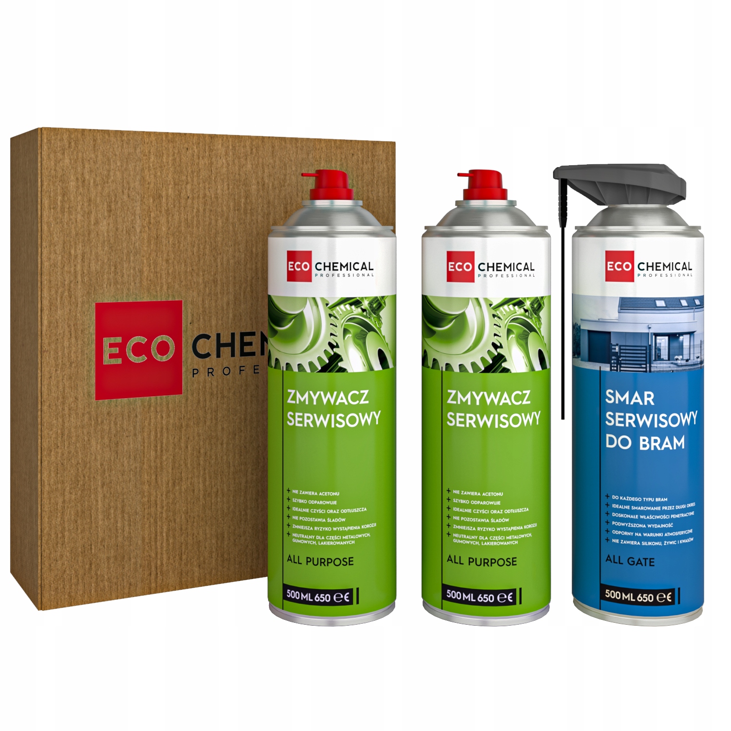 Комплект для обслуживания ворот EcoChemical A092 3 x 500 мл