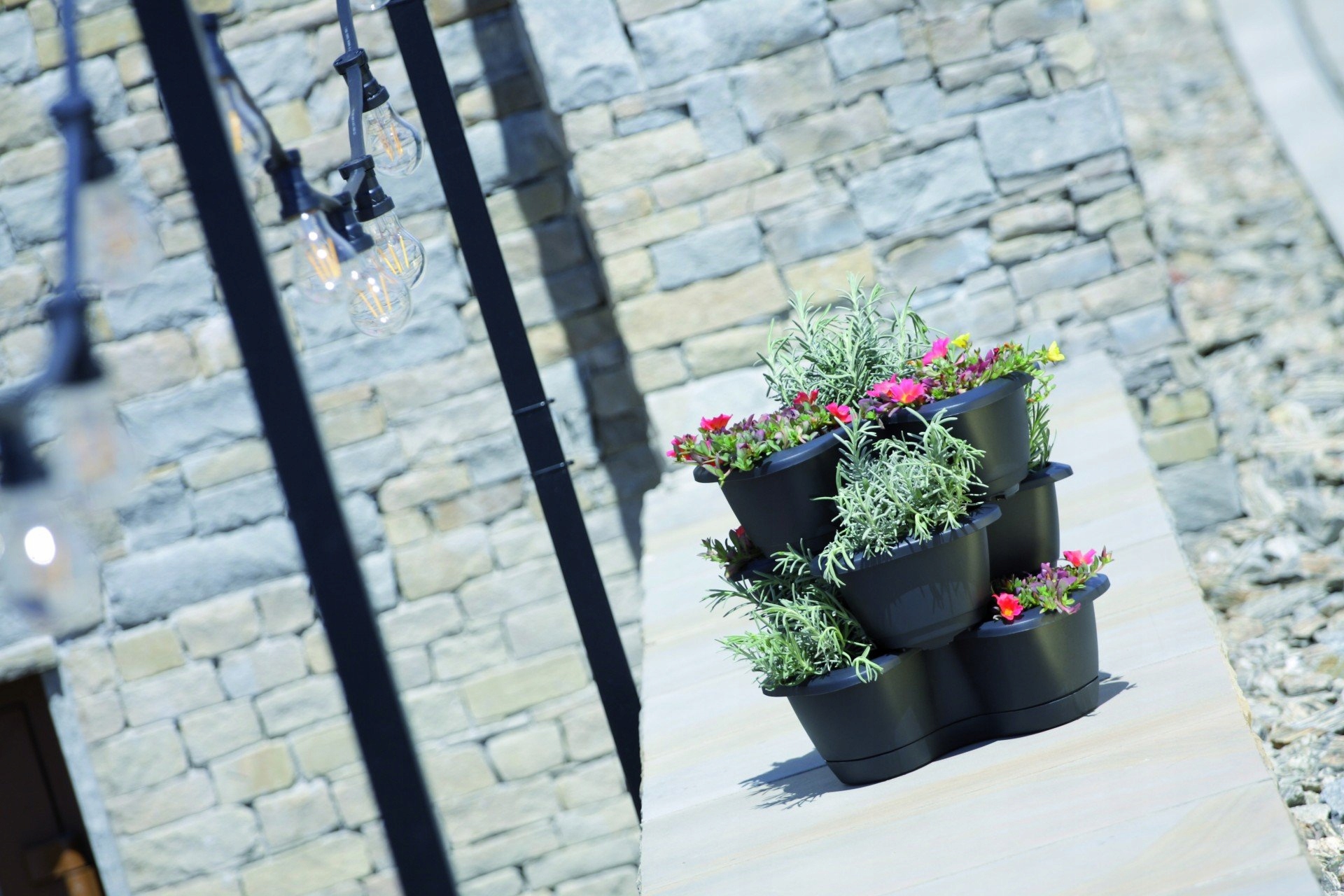 DONICZKA KASKADOWA PIĘTROWA RESPANA TRIO ANTRACYT Marka Prosperplast