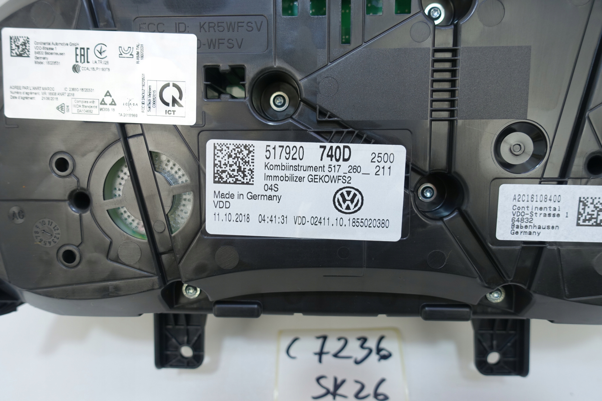 dials dials VW SPORTSVAN 517 22044KM 517920740D