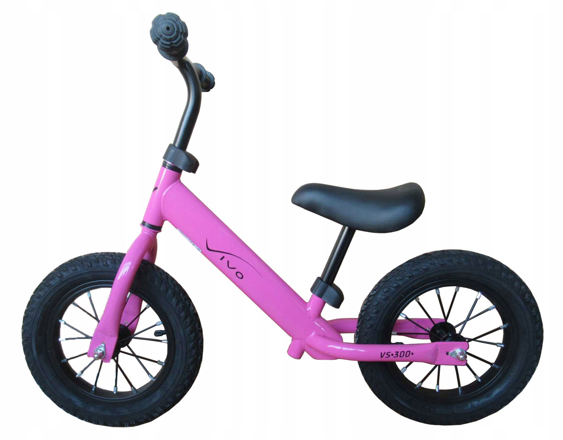 Rowerek biegowy Vivo VS300 12" pompowane koła pink