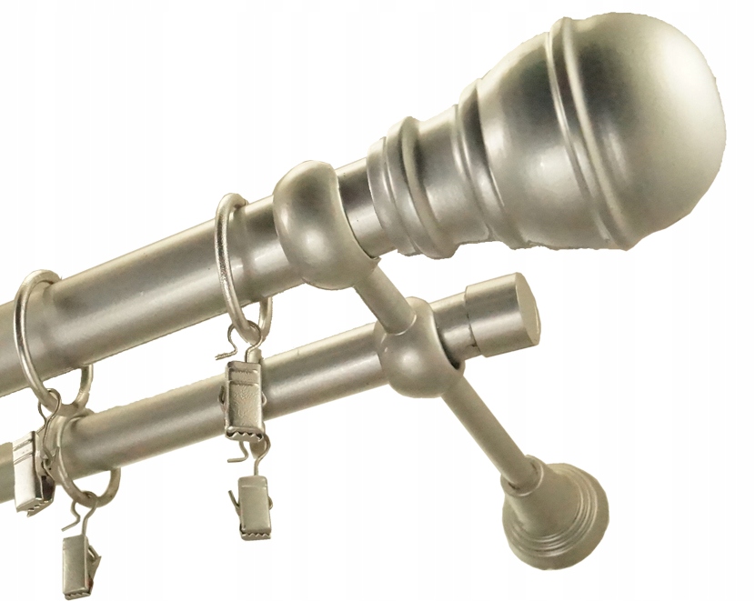 

Karnisz Metalowy Podwójny fi 25 19 280 cm