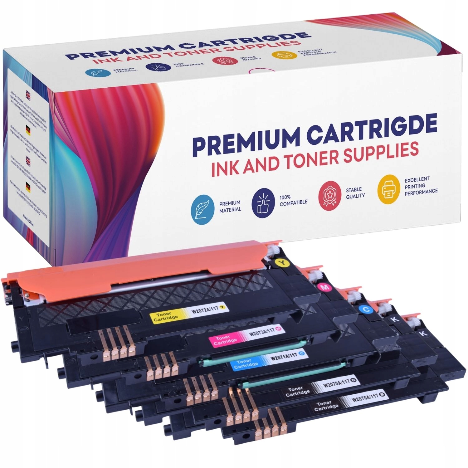 5x Toner Pro Hp Laser 117A 150A 150nw Mfp 178nw 179fnw Zesetaw