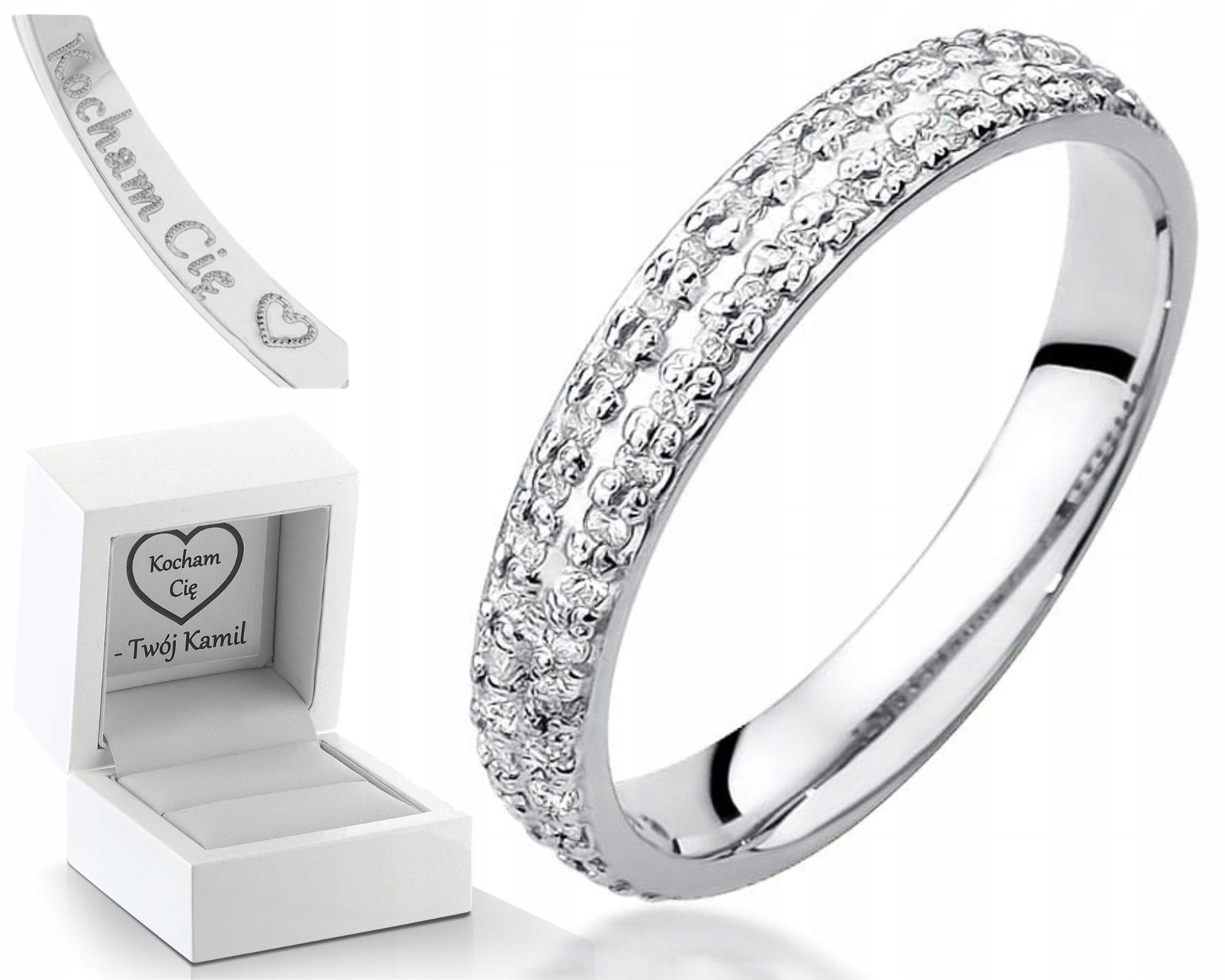 Prstýnek V Bílém Zlatě S Briliantovým Prstenem