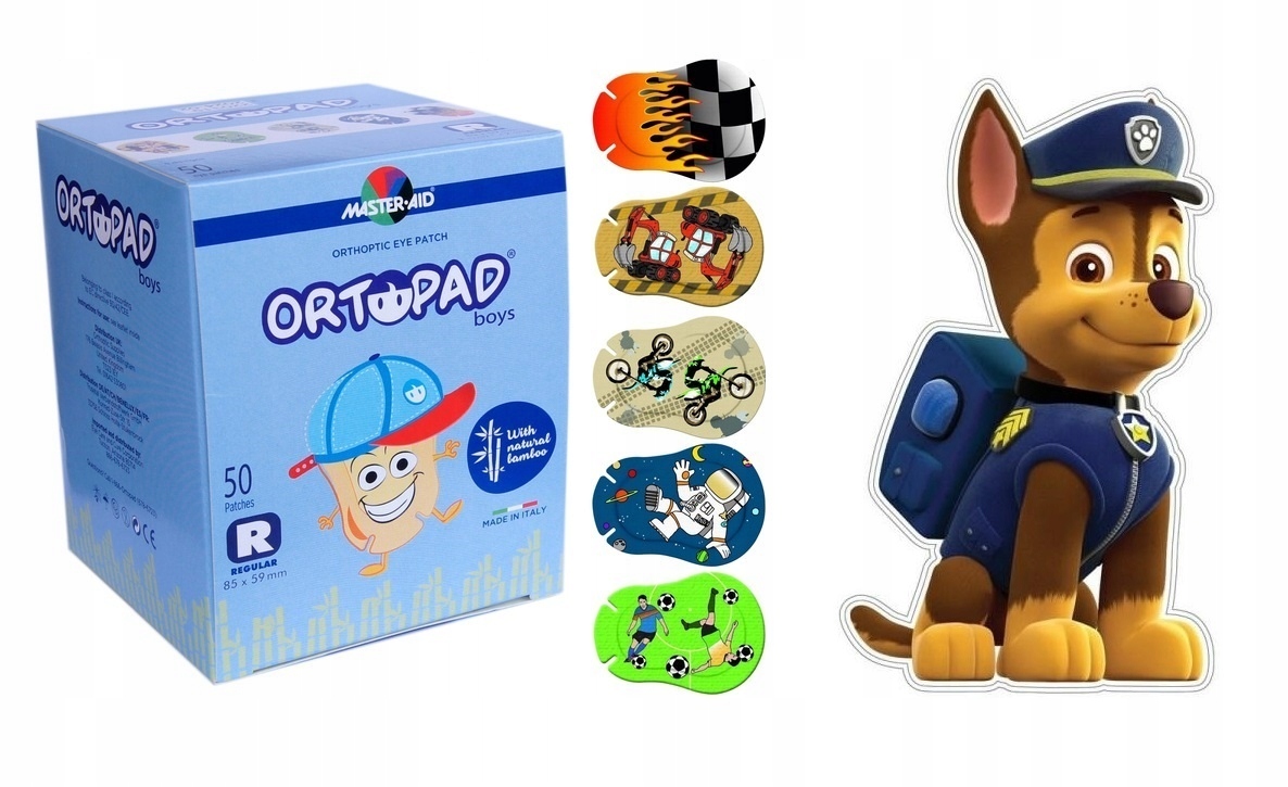 

Ortopad Duży Wzór Boy Regular Plaster Na Oko