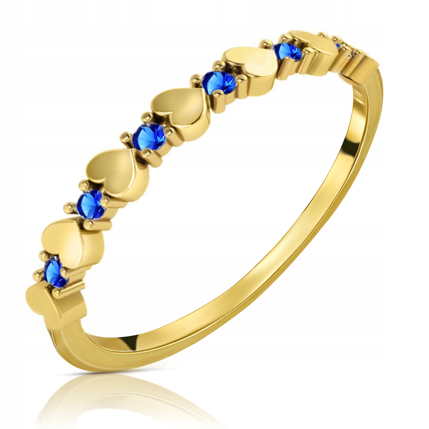 

Złoty Pierścionek Zaręczynowy Serce 333 8K r17