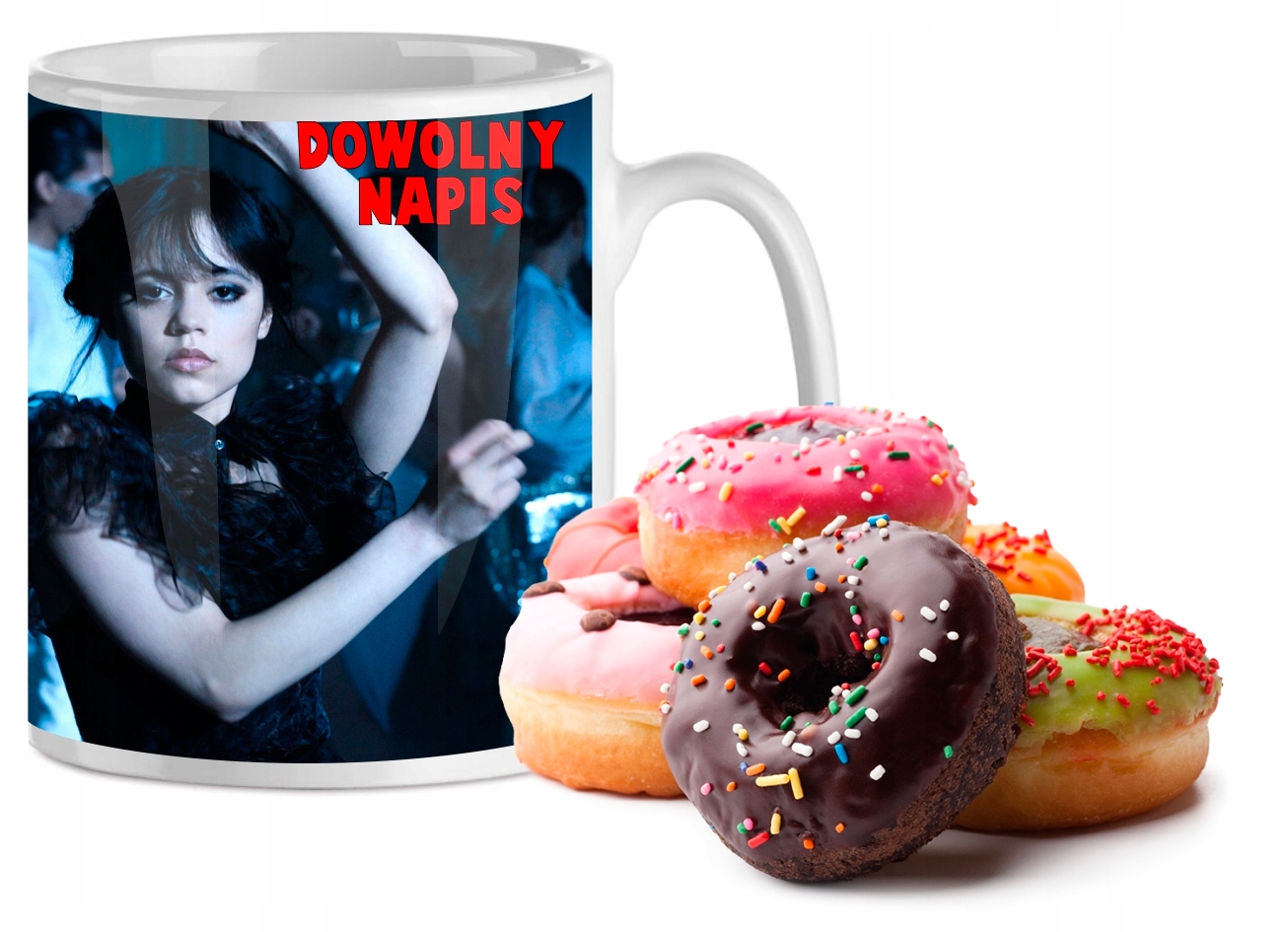 

Kubek z motywem Wednesday Imię